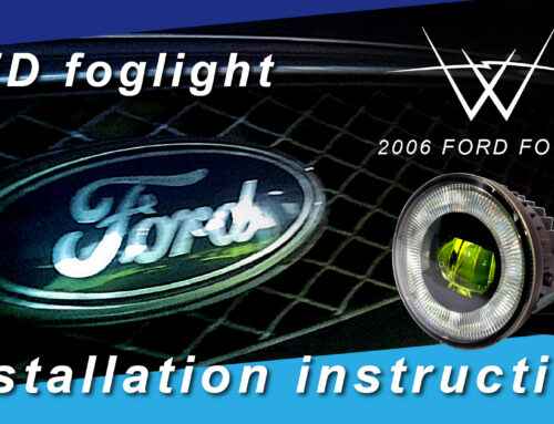 How to install LED projector fog lights?