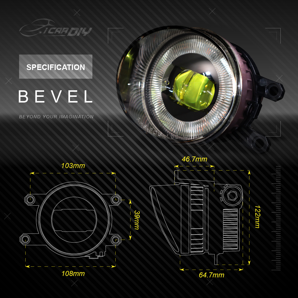 BEVEL FOG LIGHT SPEC BEVEL FOG LIGHT SPEC